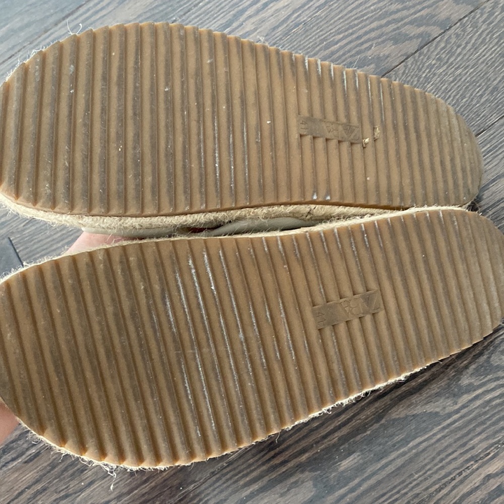 Zara crossed leather slides - Picture 5 of 5